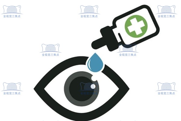 滴入散瞳眼药水的图