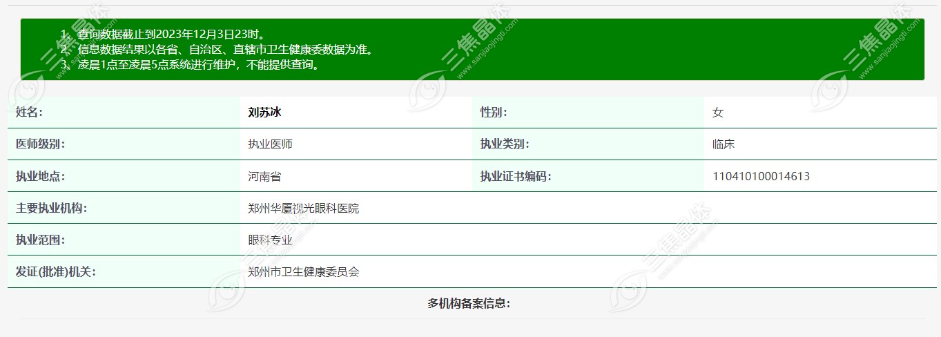 郑州视光眼科医院刘苏冰