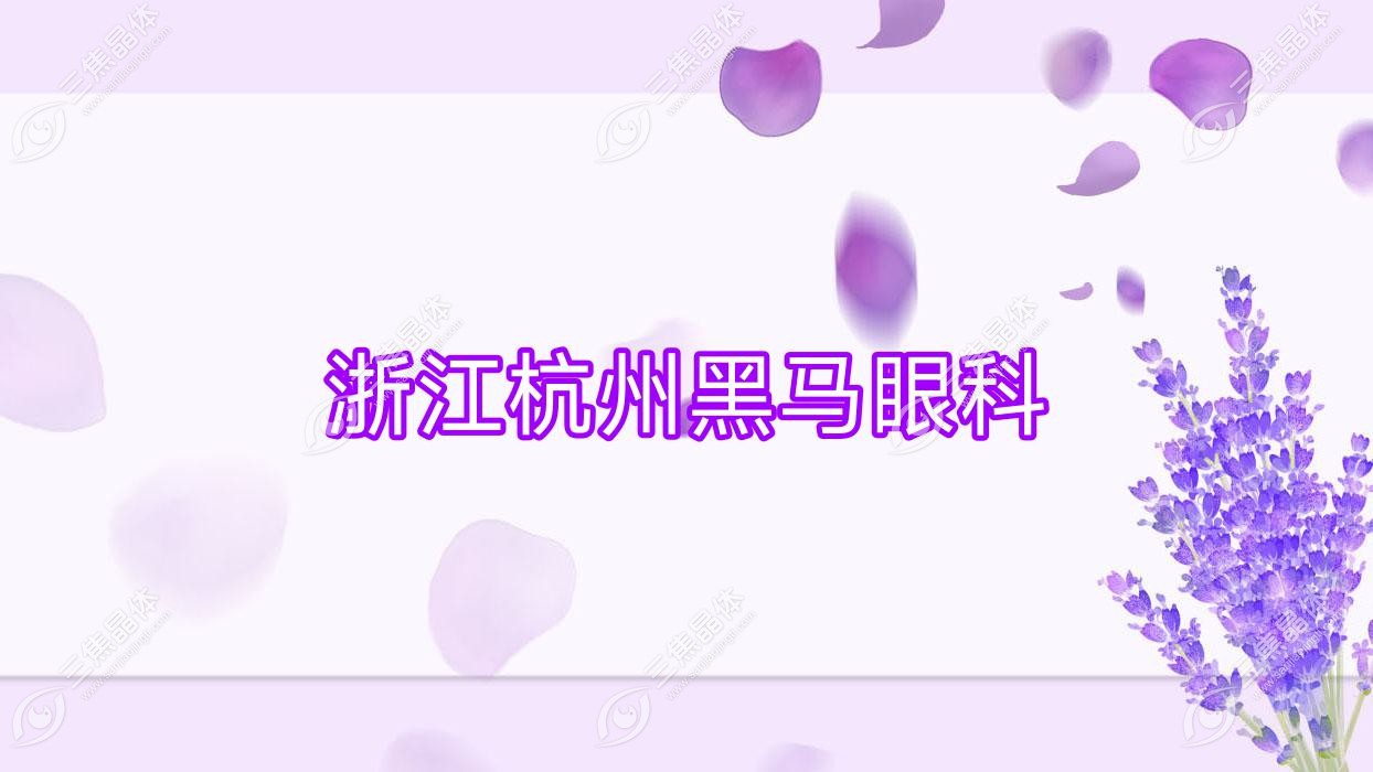 杭州市浙江黑马眼科费用:近视激光手术10480元+收费便宜
