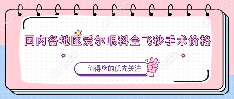 国内各地区爱尔眼科全飞秒手术价格