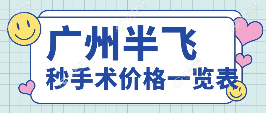 广州半飞秒手术价格一览表