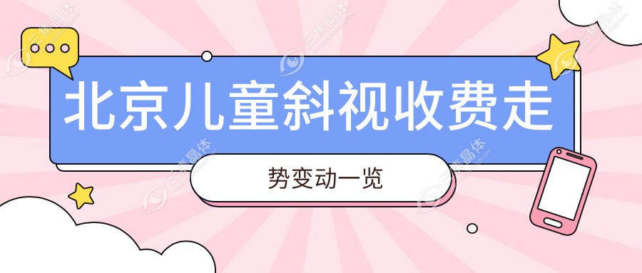 北京儿童斜视收费走势变动一览