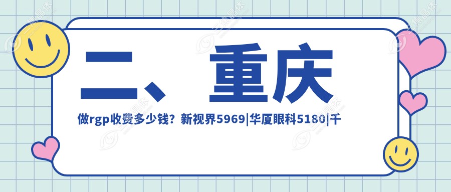 二、重庆做rgp收费多少钱？新视界5969|华厦眼科5180|千叶眼科4999