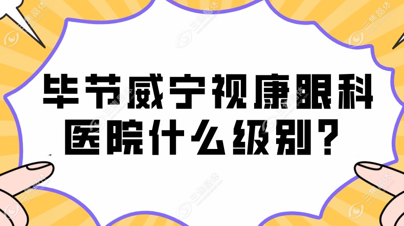 毕节威宁视康眼科医院什么级别？