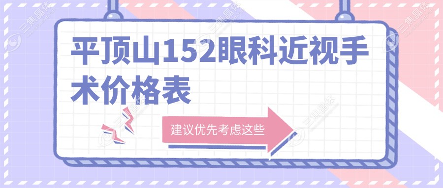平顶山152眼科近视手术价格表,全飞秒18800元两只眼,电话预约0375-3929152
