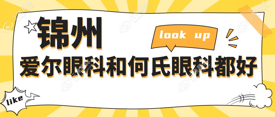 锦州爱尔眼科和何氏眼科都好