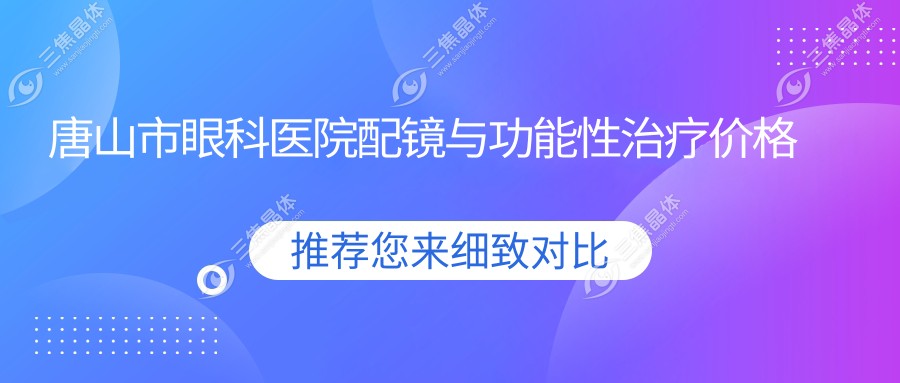 唐山市眼科医院配镜与功能性治疗价格