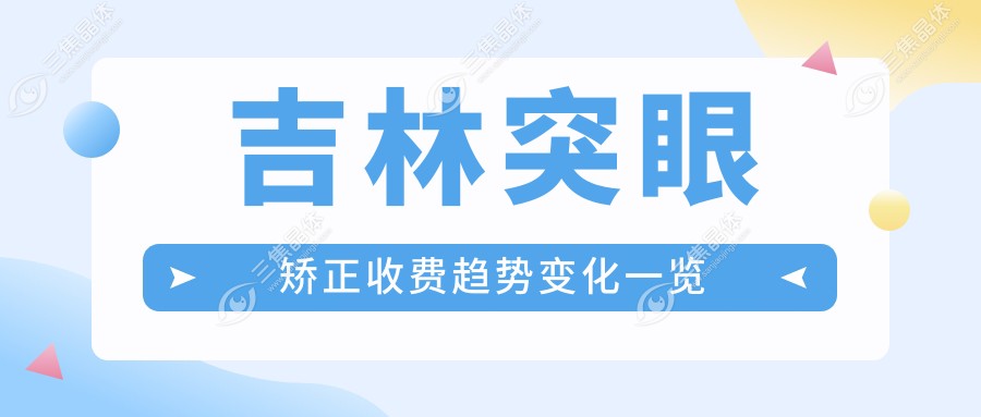 吉林突眼矫正收费趋势变化一览